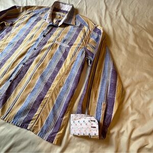 VTG BRANDOLINI MULTI COLOR L/S BUTTON UP SHIRT MEN'S *Sizing In Description*